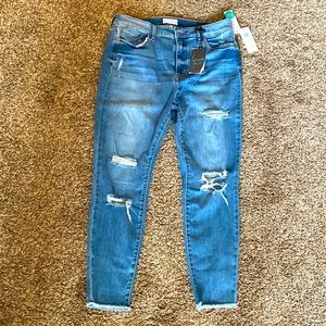 Studio Blue Bella Super High Rise Skinny Ankle Jeans - Indigo